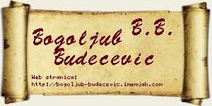 Bogoljub Budečević vizit kartica